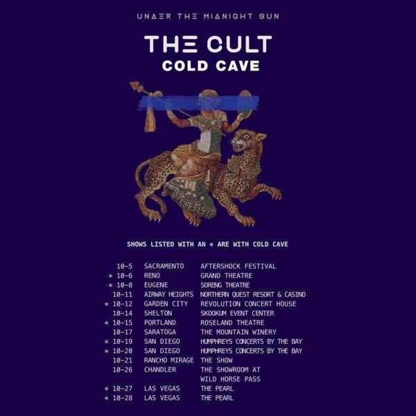 cold cave on tour with the cult - october 2023